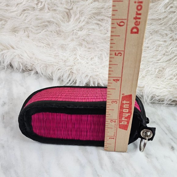 Basket of Cambodia Purple Straw Weaving Coin Pouch - Picture 8 of 8